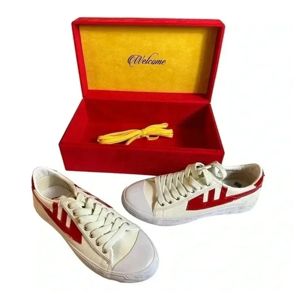 When Smoke Clears Other - When Smoke Clears Mens White Red Size 7